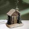 Resin Chimney Hut Decoration Cartoon Christmas Chimney Hut Incense Cone Burner  New Year Gifts