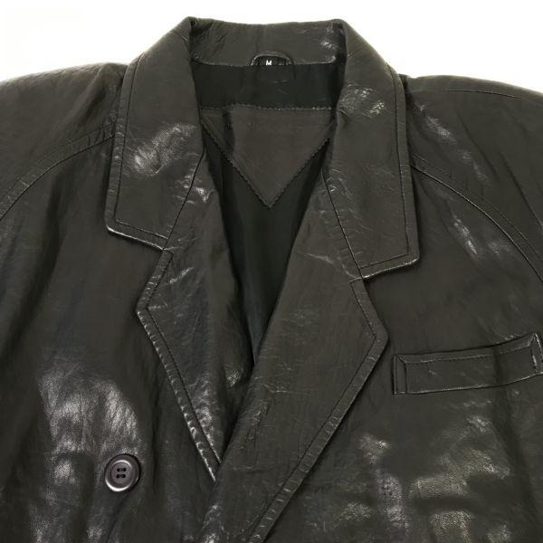 Nonchalantans Sheepskin Leather Coat Black Men's M(USED)
