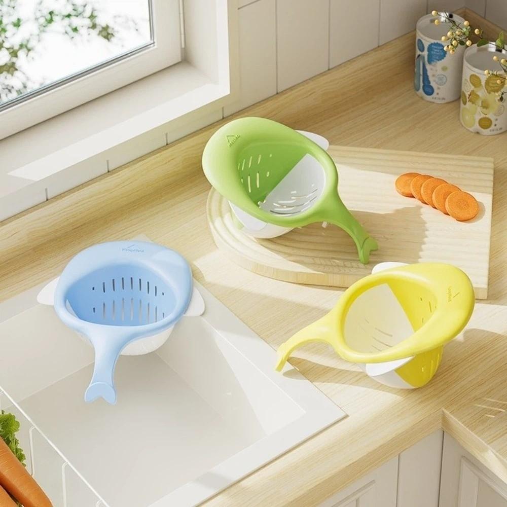 Quick Draining Magnetic Sink Colander Leak-proof Kitchen Sink Drainer Fruit Vegetable Washing