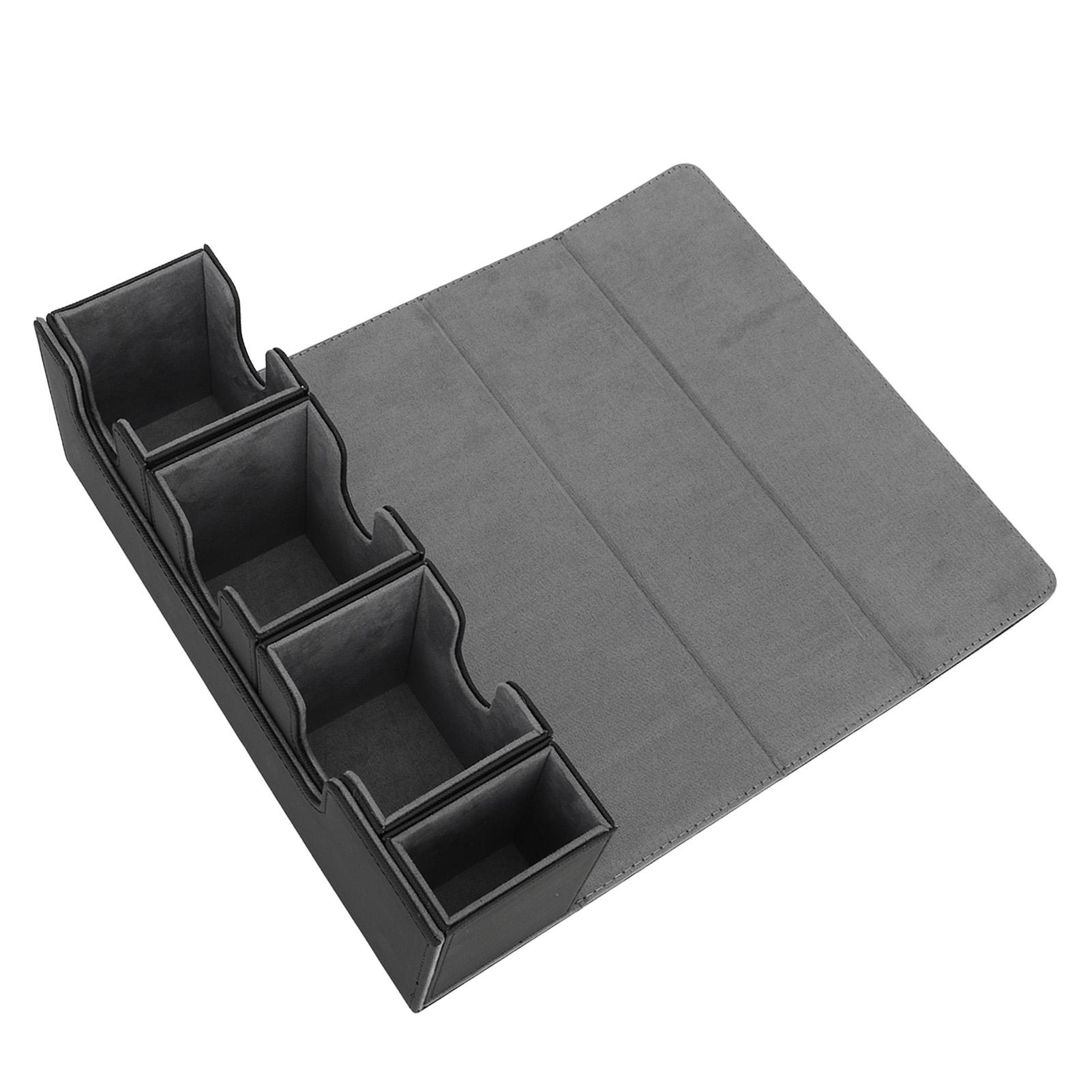 Кейс для колоды карт из ПУ кожи, коробка для хранения карт Commander, многофункциональная легкая коробка для хранения колоды карт для карточных игр