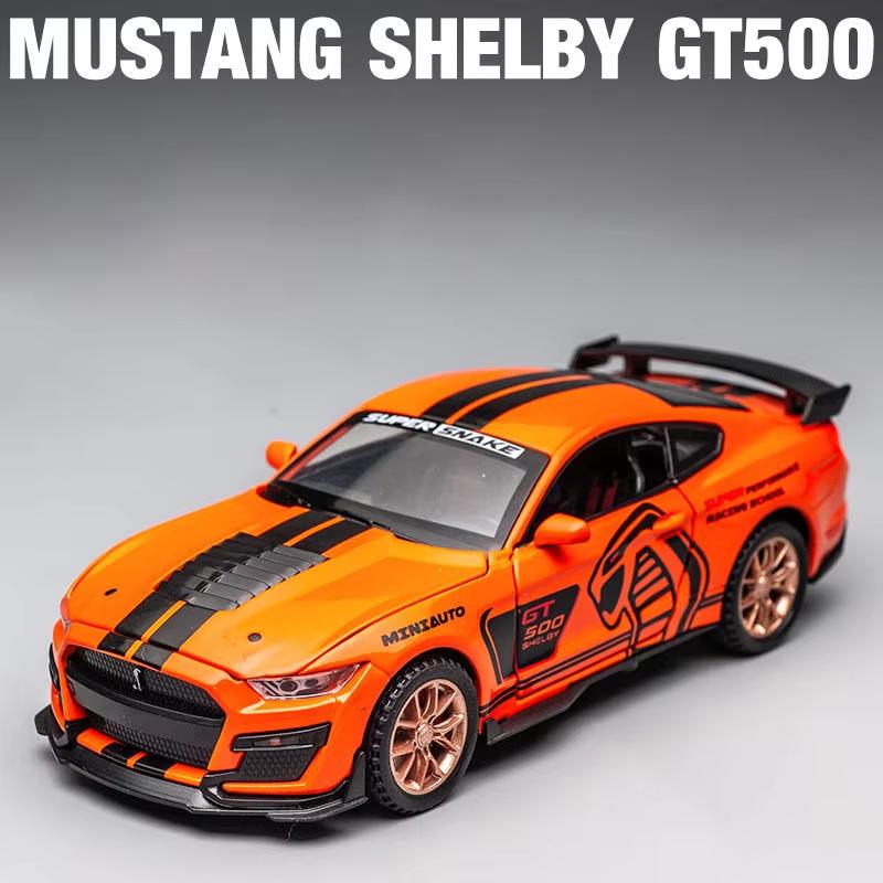 

Новый 1:32 Ford Mustang Shelby GT500 Alloy Muscle Car Модель Звук и Свет Инерционный Детская Игрушка Коллекционные Подарок На День Рождения оранжевый