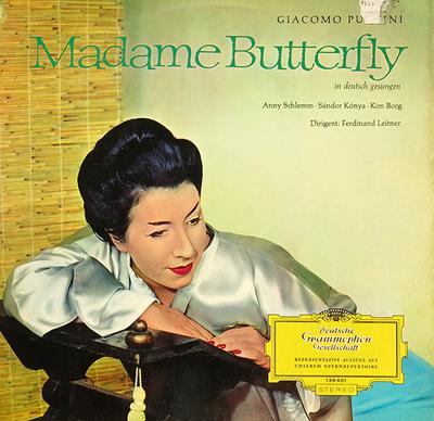 LP Record GIACOMO PUCCINI  ANNY SCHLEMM  S  Madame Butterfly 136401 Deutsche Grammo Germany Classical Used