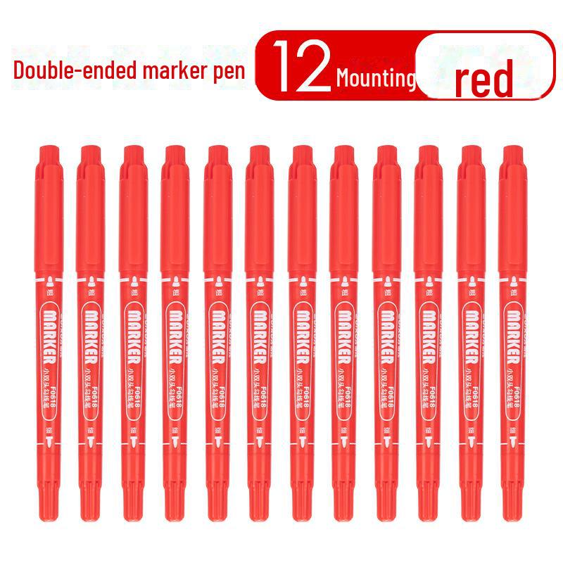 Children's Double-Headed Permanent Marker and Oil Pen Set