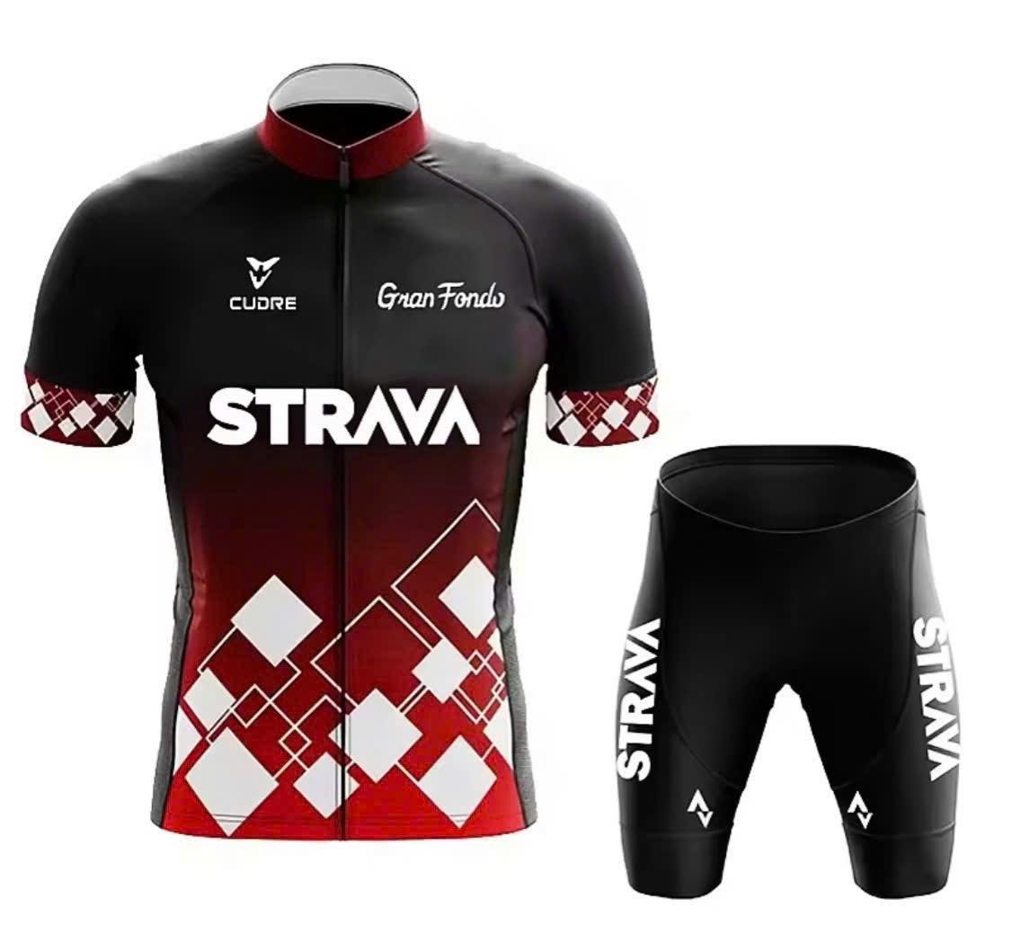 Унисекс Командная версия Дышащий Быстросохнущий Велокомплект - Короткий рукав Small