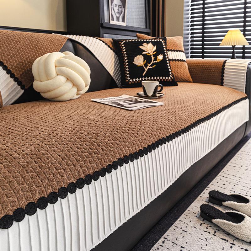 

Шенилл Четыре Сезона Универсальная Ткань для Подушки Дивана Новая Защита от Царапин Кошками Нескользящая Подушка для Дивана Цельный Чехол для Дивана 70*70cm