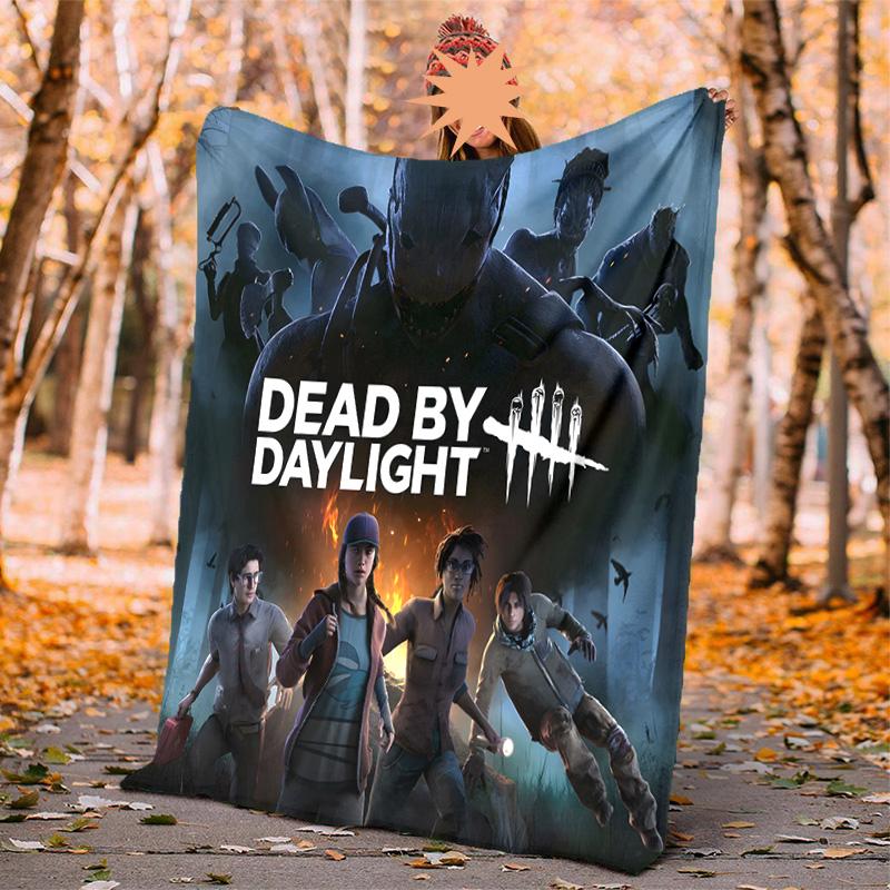 Dead Daylight Flannel Blanket Soft Warm All-Season Throw, Design for Camping, Car Travel, Hiking Sofa, Bed, Office Perfect Gift for Parties