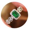 Mother's Day Light Luxury Ring for Women, Temperament French Geometric Ring, Wedding Engagement Banquet Accessories