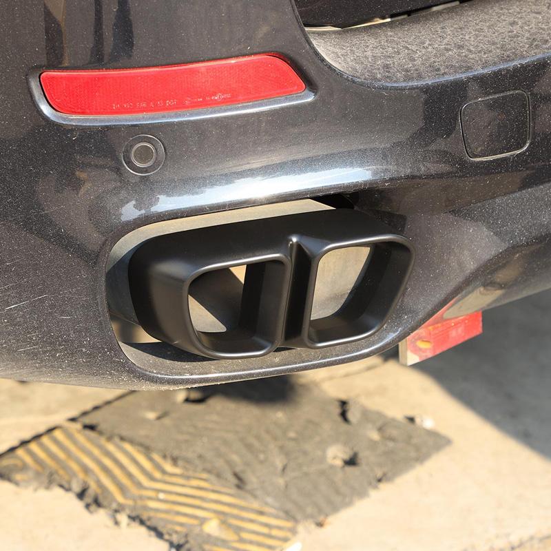 Aluminum alloy Car Tail pipes Muffler Exhaust Pipe Output Cover For BMW X5 F15 2014-2018 X6 F16 2015-2018 (for M Sports Version)
