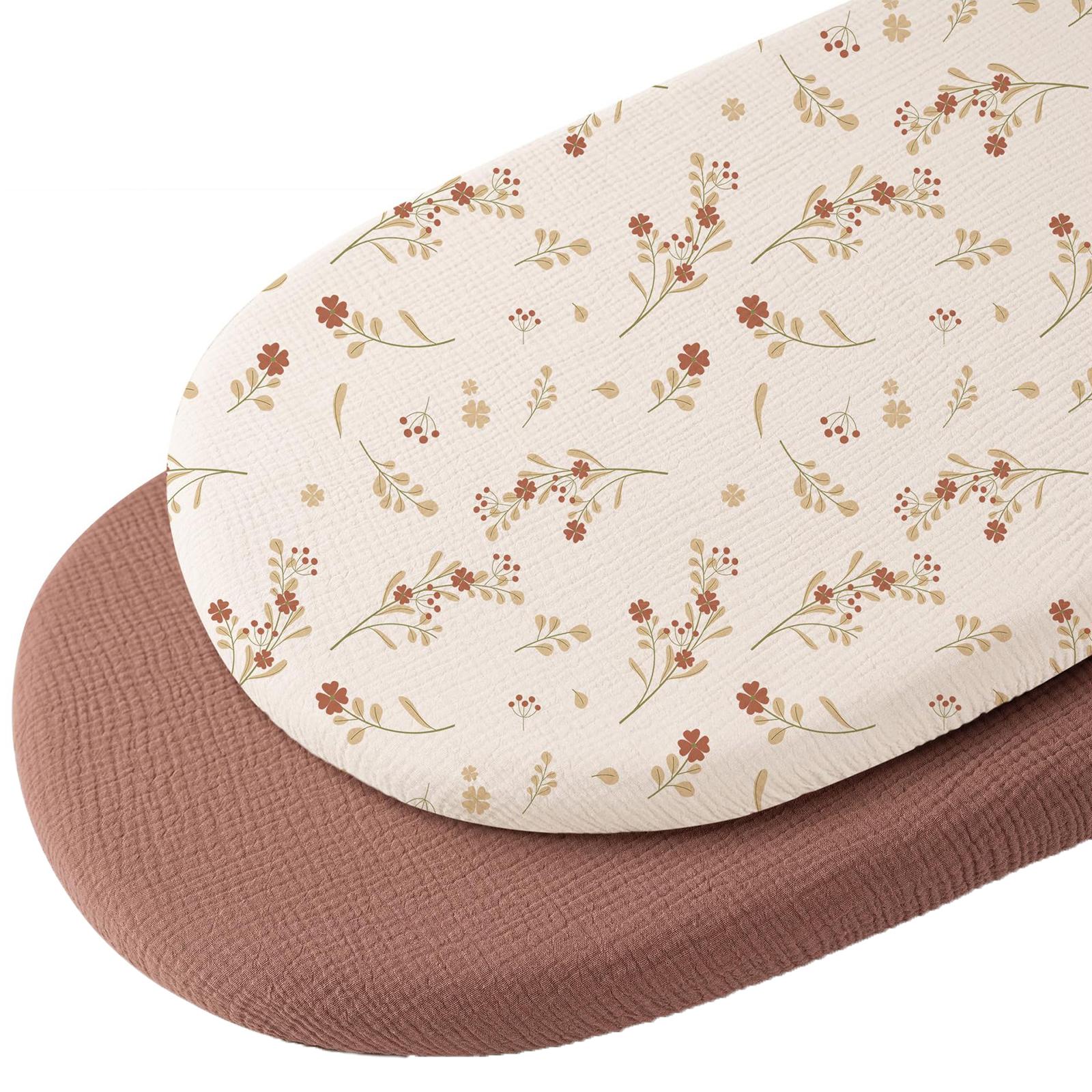 

1 шт/2 шт хлопковая простыня на резинке для детской люльки, мягкая дышащая наматрасник для кроватки, защитный чехол для матраса, нежный для чувствительной кожи C5