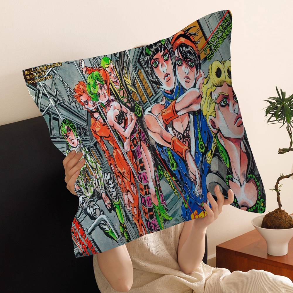 Anime JoJo Bizarre Adventure Pillow Anime Pillow Sofa Bed Head Pillow Cover Cushion Cover 45x45 cm Fashion