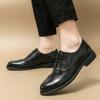 Fashion Luxury Brand Lace-up Oxford Shoes Men Casual Dress Shoes Brogue Mens Shoes Men Fashion Luxury Business Footwear Large Size 38-48
