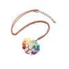 TikTok Live Retro Handmade Wire-Wrapped Crystal Tree of Life Heart Pendant Necklace N513