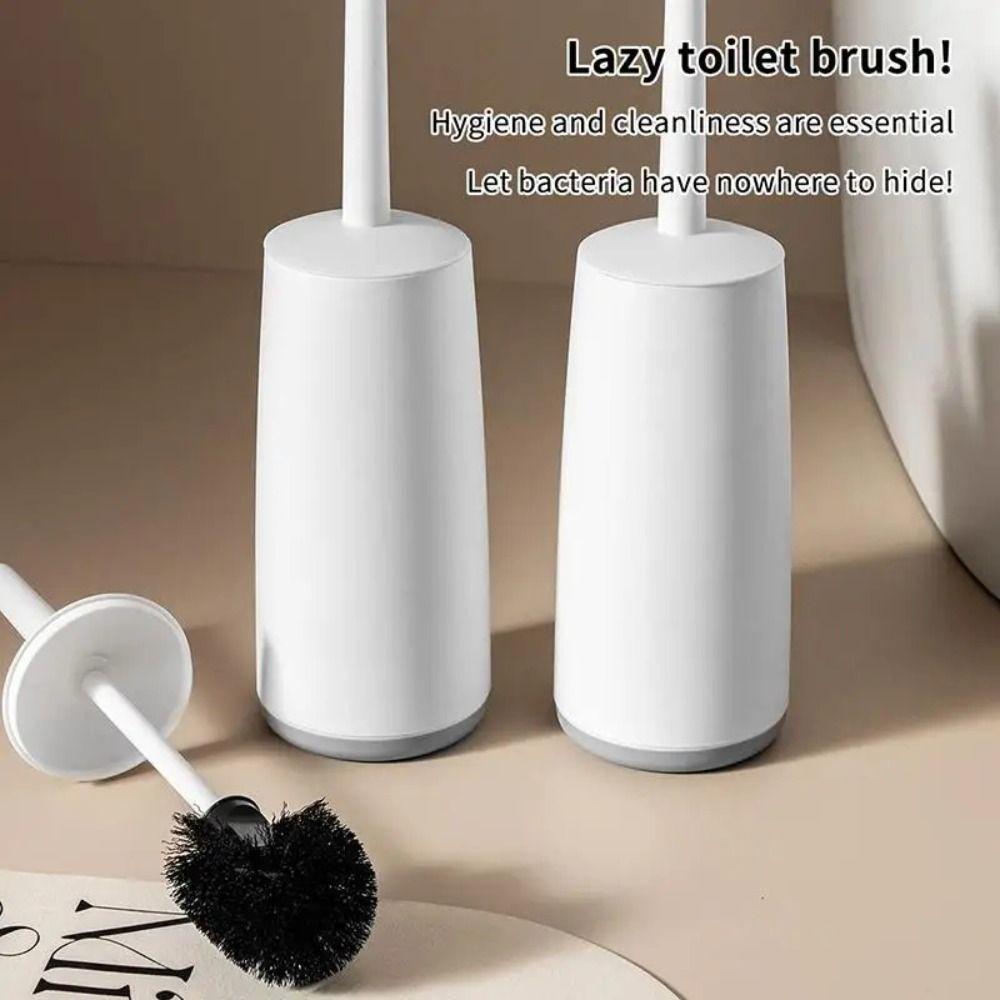 Standing Base Toilet Brush With Base Long Handle Bathroom Cleaning Tool Toilet Cleaning Brush Home