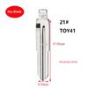 10pcs 21# TOY41 Metal Uncut Blank Flip KD Remote Key Blade for Toyota Corona for Keydiy KD Xhorse VVDI JMD