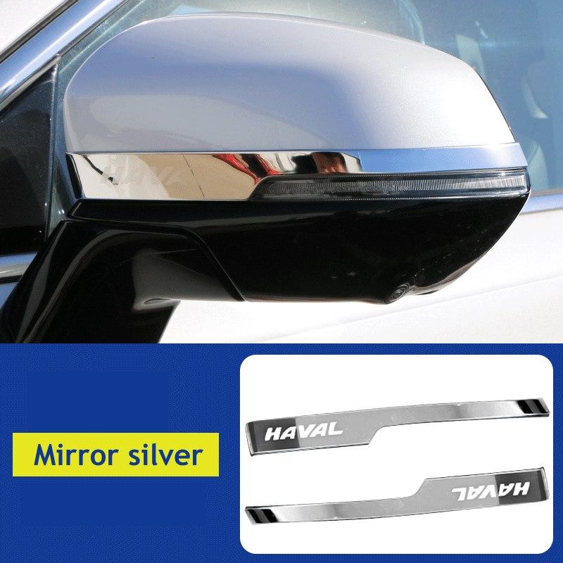 for HAVAL Jolion 2026 2025 2024 2023 2022 2021 Rearview Mirror Sticker Trim Deco Protector Stainless Steel Accessories