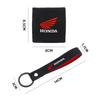 3D Logo Motorcycle Front Fluid Brake Reservoir Sock With Keychain Key ring For Honda CRF CB CR XR CRM CBR 125 250 300 350 aho256
