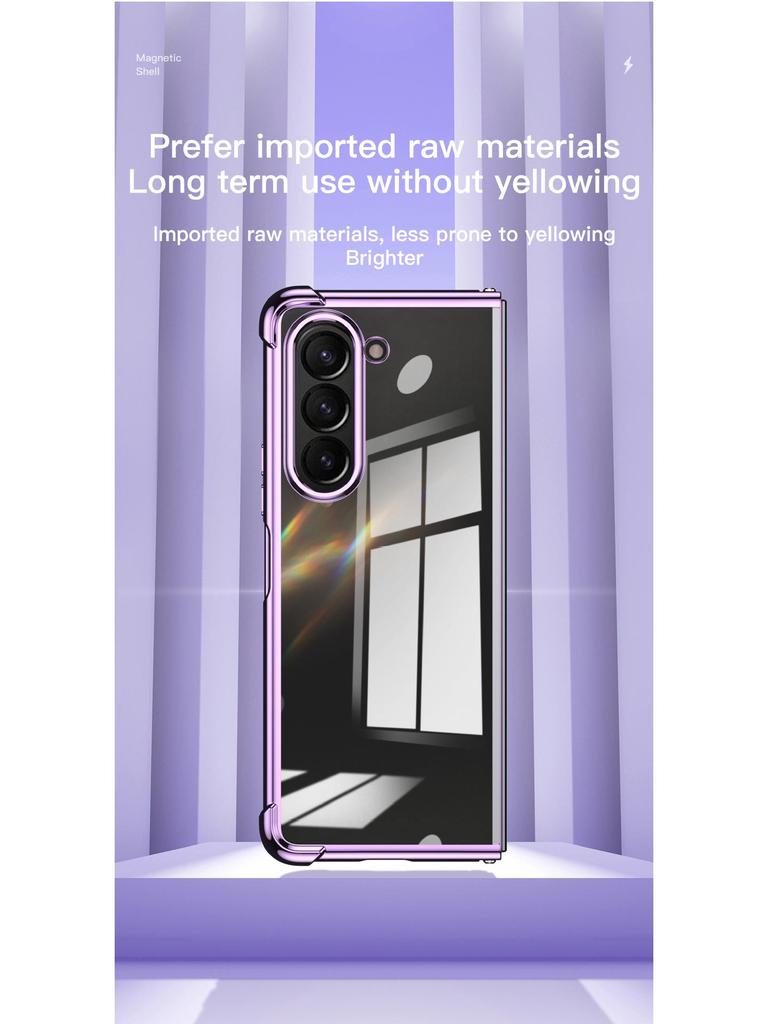 Samsung Galaxy Z Fold7 Protective Case: Four-Corner Anti-Fall Soft Shell Compatible with Z Fold6/5