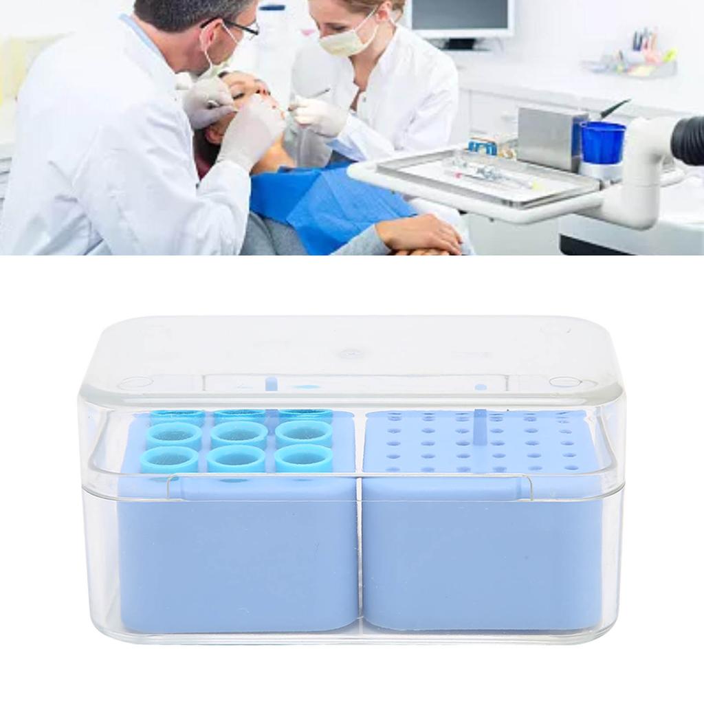 Dental  s Holder Dustproof Plastic Multi Holes Large Capacity Cleaning Autoclaved Dental  s Case