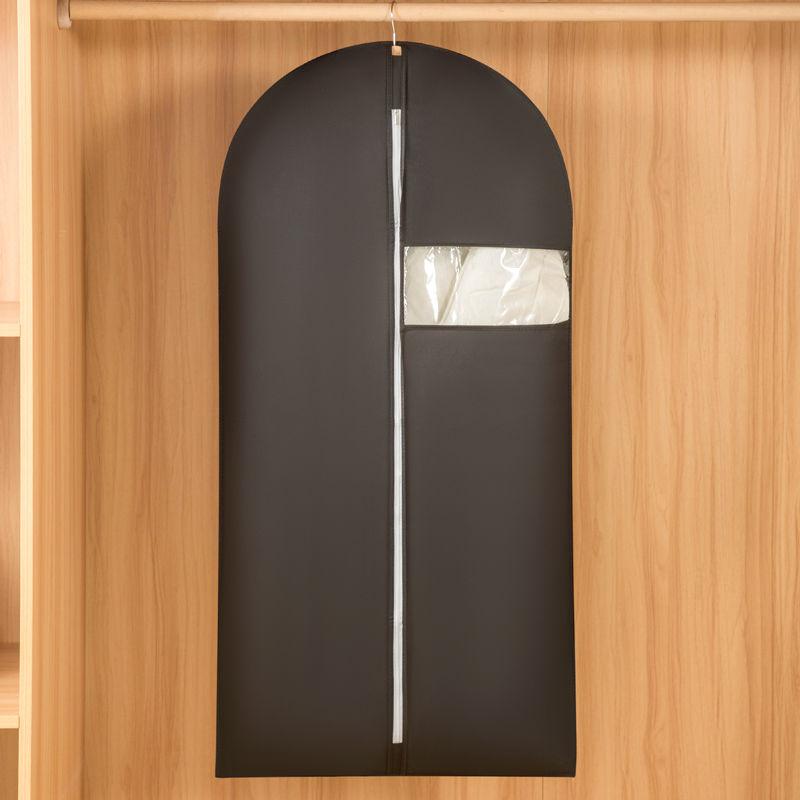 New Soild Color Non-woven Clothes Dust-proof Bag Dress Men Suit Storage Protective Cover Simple Style Home Clothing Storage Bag