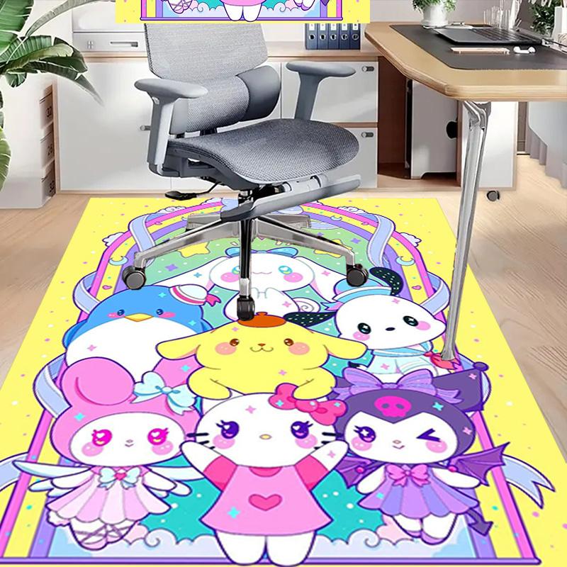 Kawaii Friends Pastel Land Carpet For Playroom Bedroom Living Room Sofa Home Decorkids Game Area Rug Nonslip Floor Mat