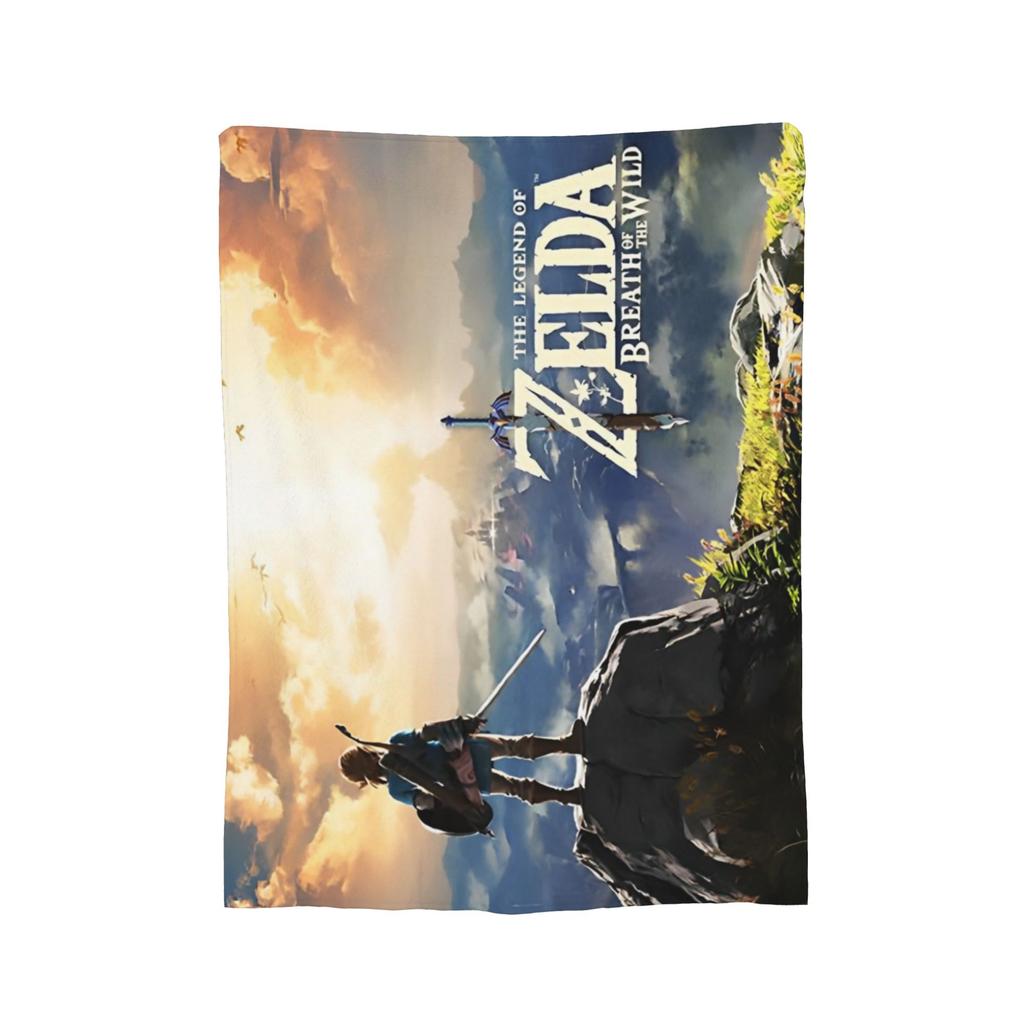 Z-Zeldas Breath Of The Wild Blanket Plush Funny Breathable Throw Blanket for Bed Sofa Decoration,