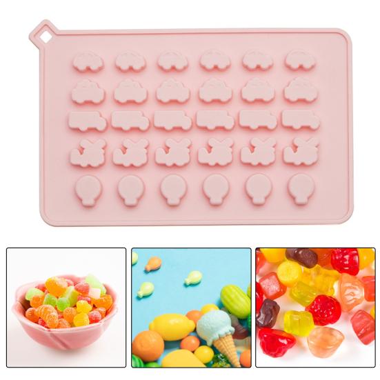 Silicone Candy Mold Gummies Molds Trays Easy Demold Clean Versatile Chocolate Making Mold for Home Kitchen Restaurant Bakery
