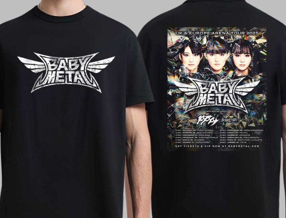 26 Babymetal UK And Europe Arena Tour 2025 Tour Dates List Two Sides Unisex T-Shirt Unisex T-Shirt M