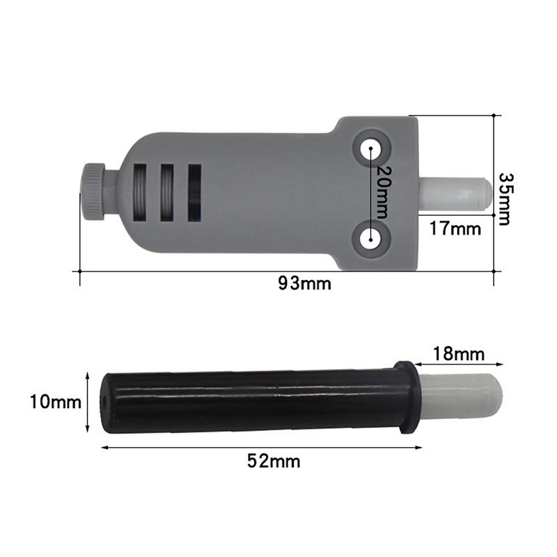 1/2Pcs Wardrobe Stopper Drawer Door Stopper Cabinet Catches Damper Buffers Push Type Rebound Device Furniture Hardware Accessory