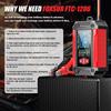 FOXSUR 12V 6A FTC-1206 Smart Car Battery Charger 2 in 1 For Motor Car Repair Mode LCD Display AGM LiFePO4 Lead Acid
