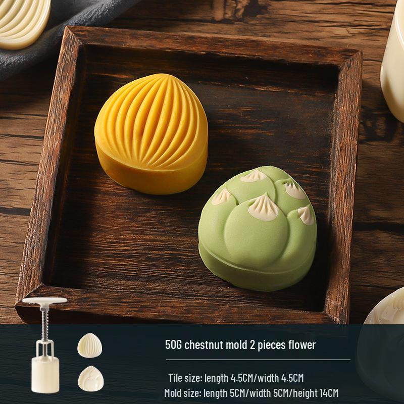 Traditional Cartoon Mooncake Mold, Hand-Press Type for Baking, Available In 50g, 75g, 100g Sizes