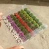 Railway Train Static Flower Tufts ABS Plant Materials Flower Grass Model  Micro Landscape