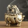 Mini Size Kirin Lion Incense Burner Vintage Incense Stick Holder Sandalwood Censer  Home Decoration