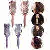Portable Curly Hair Styling Brush, Detangling & Volumizing Comb for All Hair Types