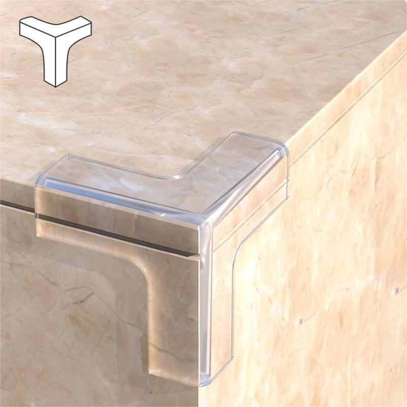 4 Piezas Protector de Esquina de Silicona Para Niños Seguridad Bebé Cubierta Protectora de Borde de Mesa Protectores de Borde de Esquina de Mesa Anticolisión Infantil