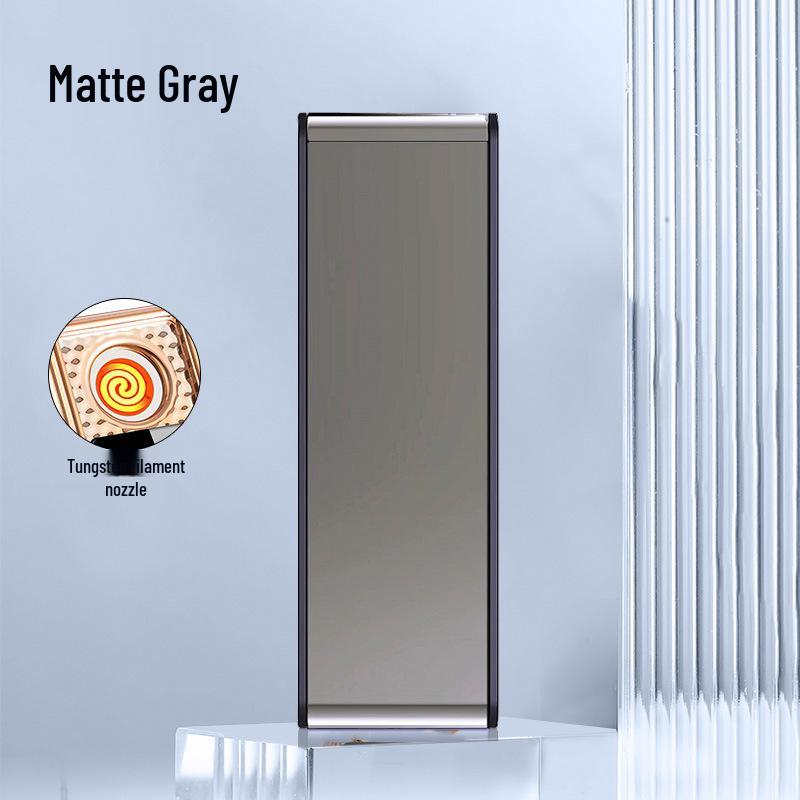 USB Rechargeable Silent Ultra-Thin Mini Lighter – Trendy TikTok Style for Men