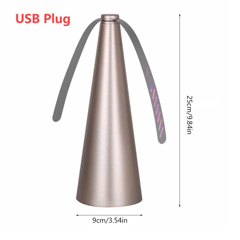 1/2PC Outdoor Fly Bug Repeller Kitchen Fly Repellent Fan Tabletop Electric USB/Battery Operated Food Protector Pest Control Tool