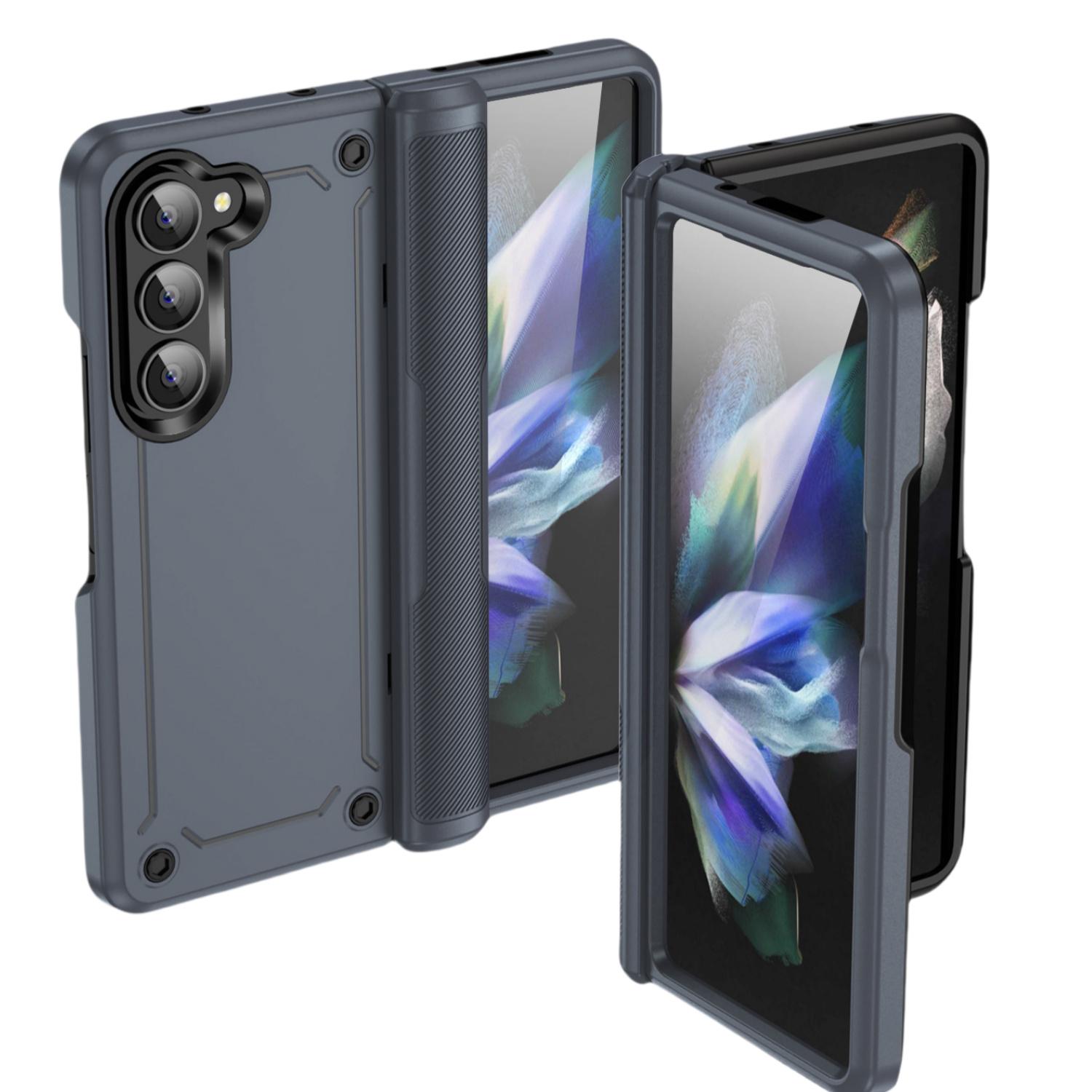 

Чехол-сумка для мобильного телефона Samsung Galaxy Z Fold 6 Fold5 Fold6 Fold 5 Zfold6 Нескользящий складной чехол для защиты от падений for Samsung Z Fold 6 чёрный