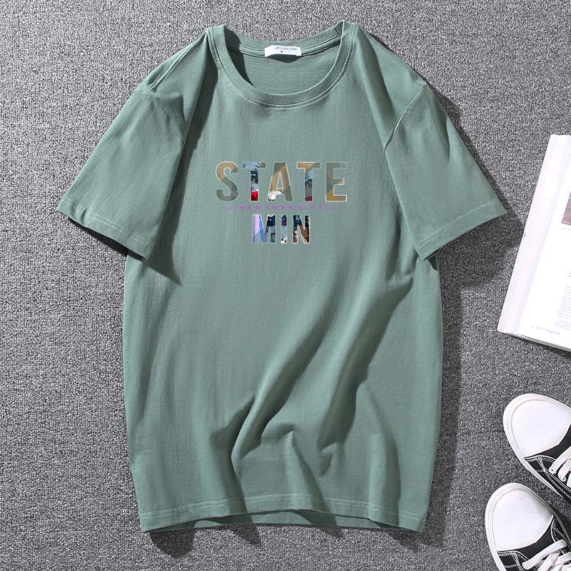 

Мужская летняя свободная футболка, повседневная дышащая футболка для бега, фитнеса, с коротким рукавом, мужская удобная футболка больших размеров с круглым вырезом 7XL