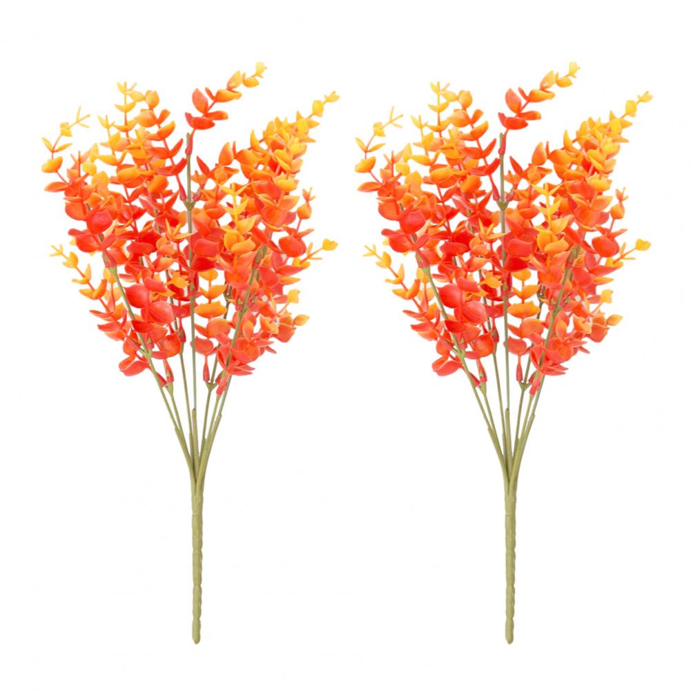 Simulation Flower Decor Artificial Fall Flowers Fall Harvest Festival Eucalyptus Leaf Artificial Flower for Halloween for Indoor