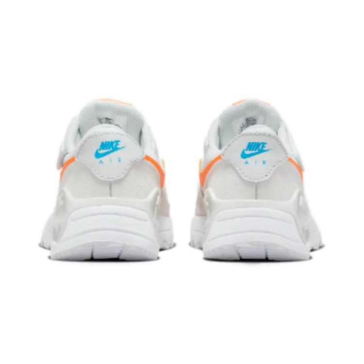 Nike Air Max SYSTM BP Cushioning, Wear Resistant Low top Kids Lifestyle Shoes White Orange Children Aged 3 7 Years Old DQ0285-114