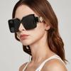 Vintage Fashion Square Big Frame Sunglasses Women Men Luxury Brand Designer Oversized Sun Glasses For Female Travel Eyewear