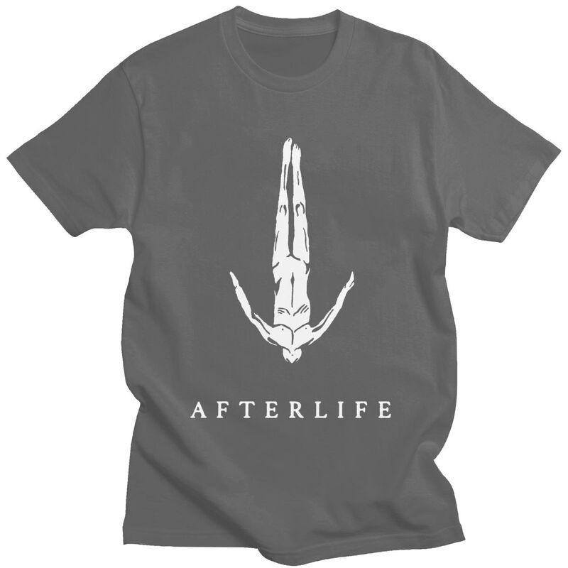 Custom Afterlife T Shirts for Men Pure Cotton Tees Tshirts Short Sleeve Casual Tshirt