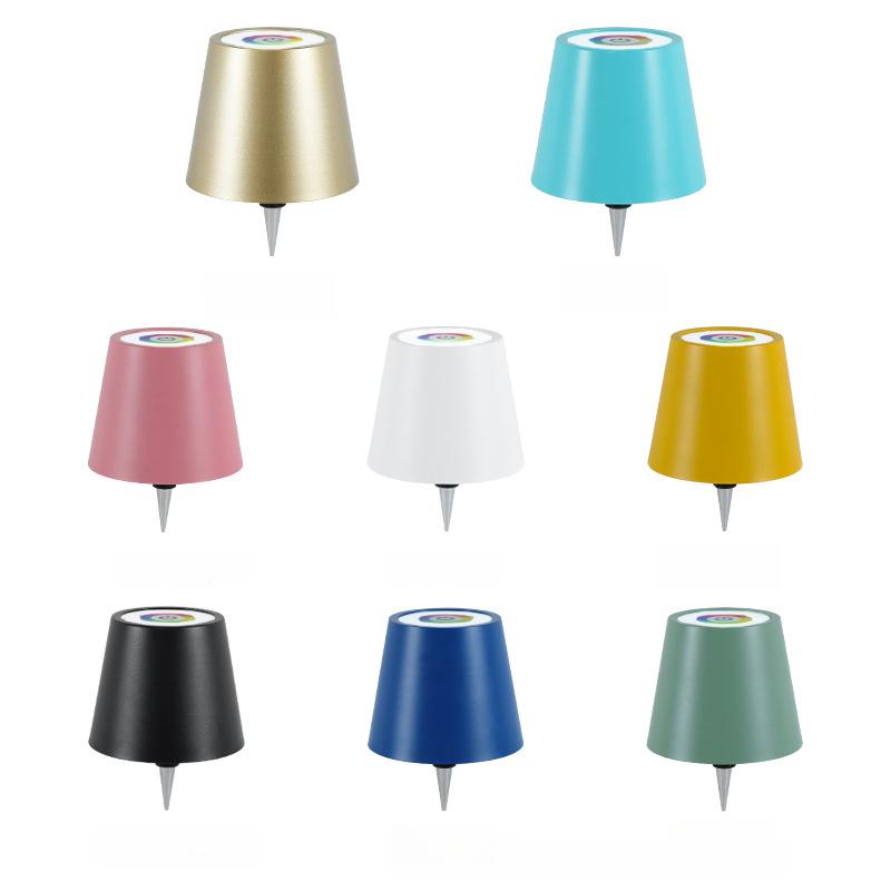 RGB Plug-in Wine Bottle Lamp Metal Wine Bottle Table Lamp Rechargeable LED Luminous Table Lamp