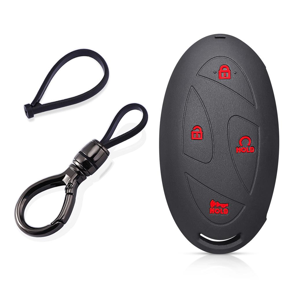 SKCW6 Silicone Key Cover For Hyundai Kona 2024 Ioniq 2021 Elantra SEL 2023 Ioniq 5 6 7 Grand Prix GN7 Key Case Car Accessories Chains