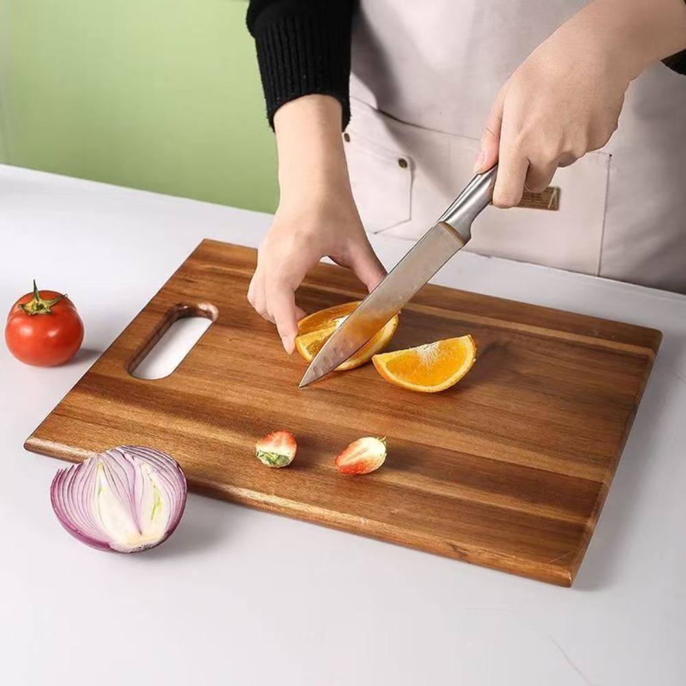 Thickened Solid Wood Cutting Boards Rectangle Shape Chopping Block Chopping Board  Kitchen