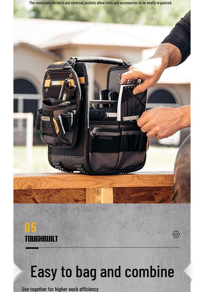 Quick-Attach Waist Pack Tool Tote - Model TB-CT-180-8 by TOUGHBUILT