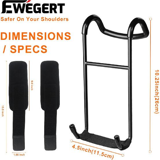 Dumbbell Spotter Hooks Hanger, 250 lbs Load Capacity Heavy Power Dumbbells Rack Attachments for Dumbbell Bench Press with Wrist Straps, Pairs