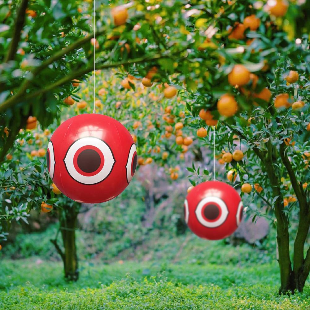 40CM Scare Eye Balloons Visual Deterrent Bird Repellent Scare Eye Balloons Pigeons Woodpecker Bird Repellent for Garden Outdoors