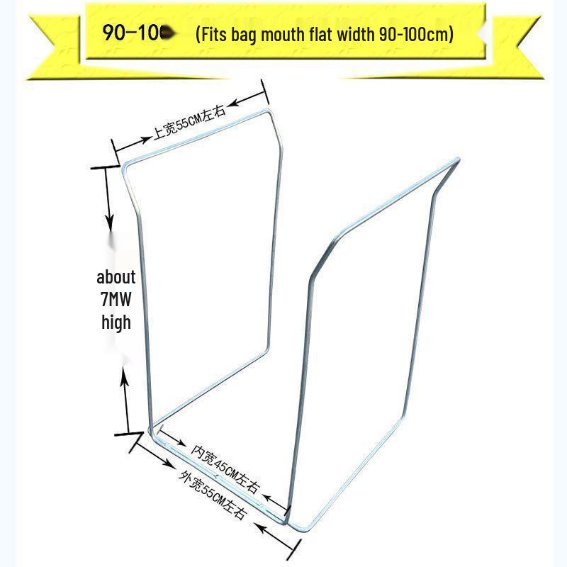 Outdoor Portable Trash Bag Holder - Large Hanging Rack for Camping and Agricultural Use.