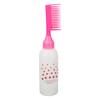 5pcs Hair Dye Comb Bottles Root Comb Color Applicators Dye Dispensing Pink Bottles with Graduated